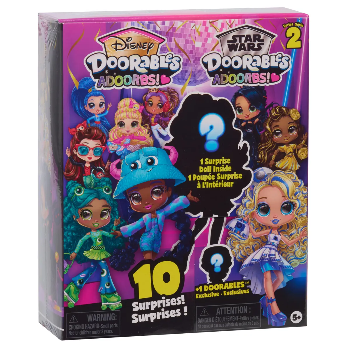 2x Disney Doorables Adoorbs Dolls Series 2 - Blind Box Figures Kids 5+