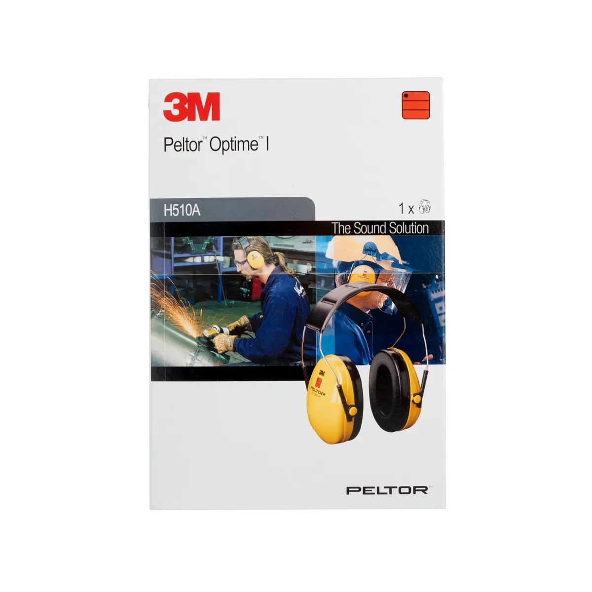 3M PELTOR Optime I Earmuffs, 27 dB, Yellow, Headband, H510A-401-GU