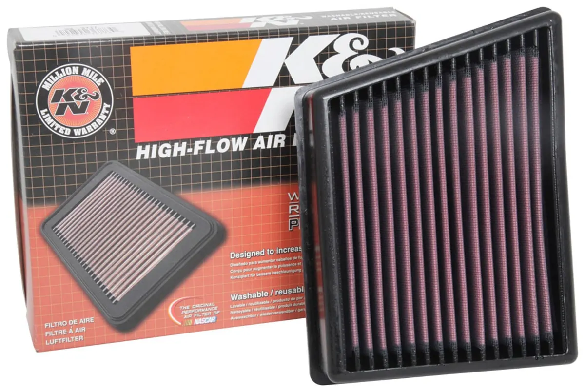 K&N 33-3117 High-Performance Washable Engine Air Filter EcoSport Fiesta Red