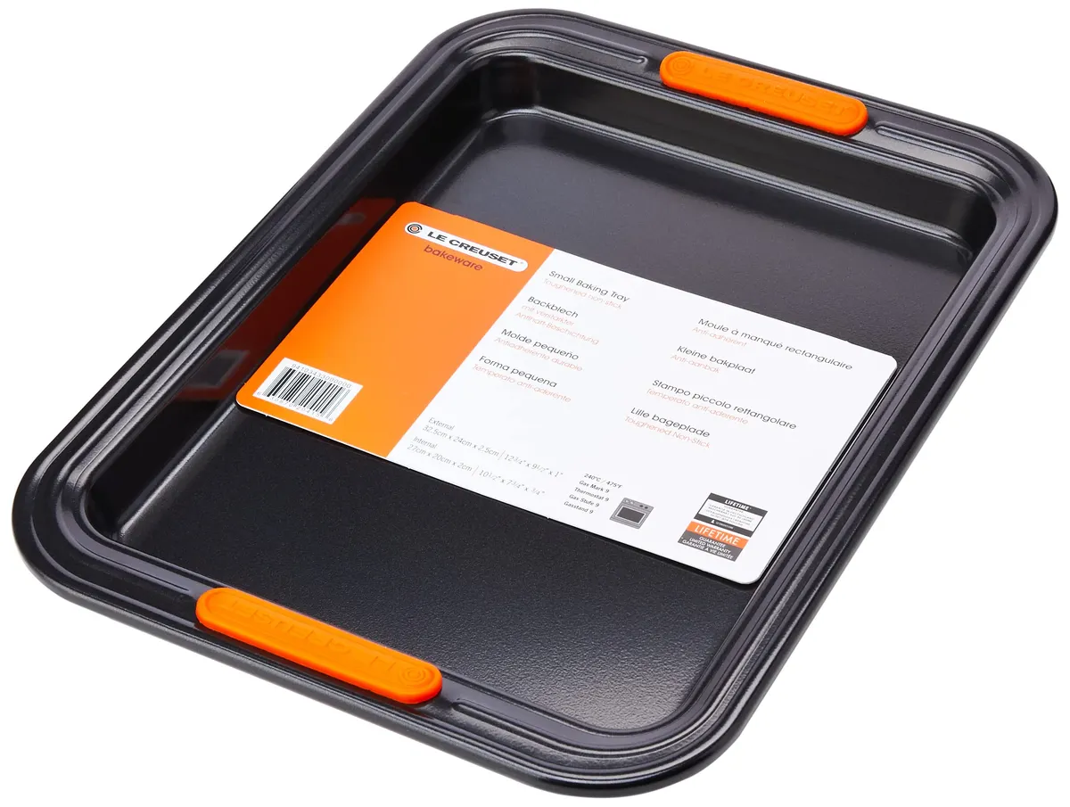 Le Creuset Non-Stick Carbon Steel Small Rectangular Baking Tray Matte Black