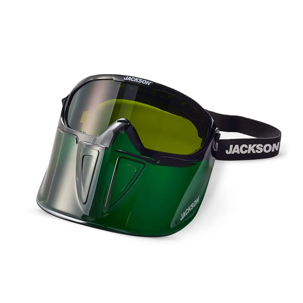Jackson Safety Goggles & Detachable Faceshield Green Shade 5 IR Anti-Fog