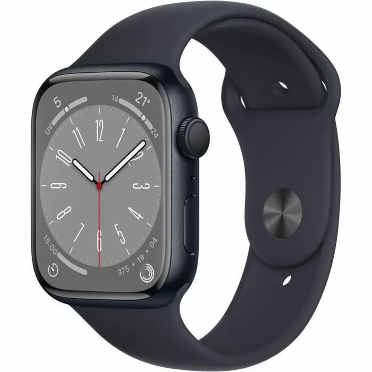 Apple Watch Series 8 (GPS, 45mm) Midnight Aluminum Case Sport Band