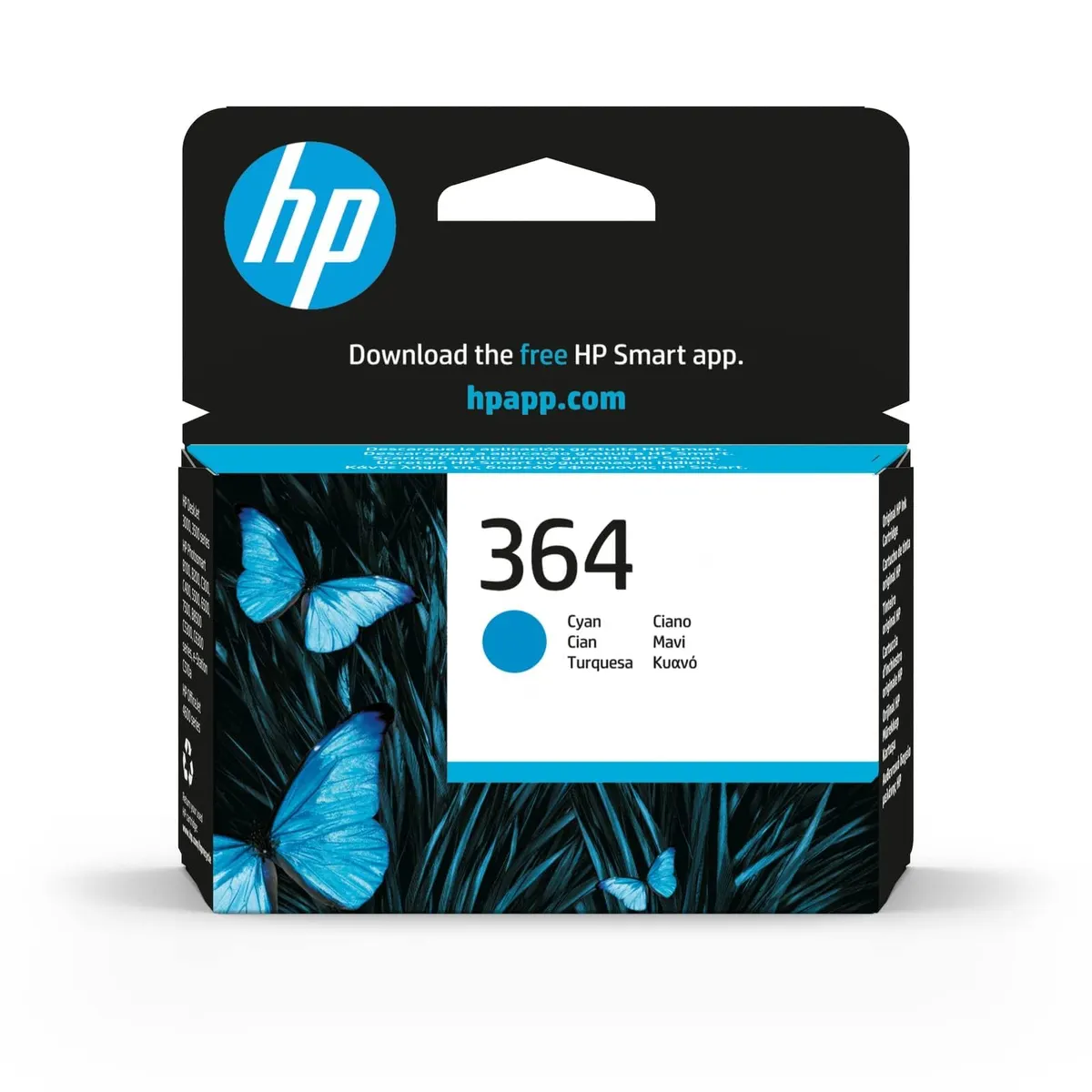 3x HP CB318EE 364 Original Cyan Ink Cartridge