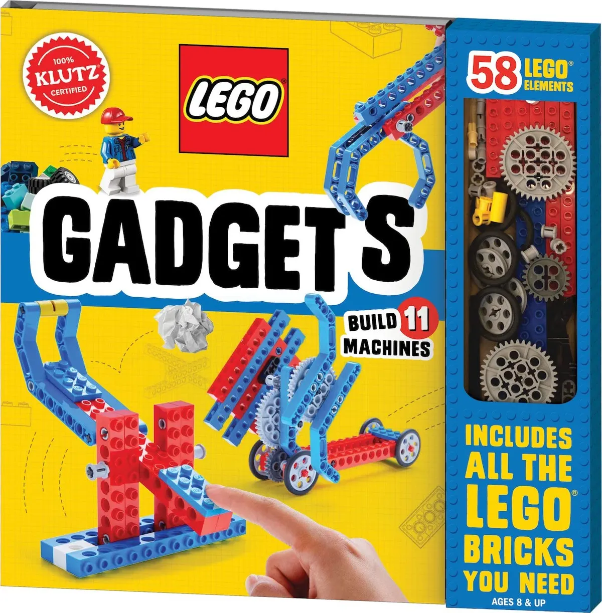Klutz LEGO Gadgets Kit: Build 11 Machines - Includes Bricks & Book