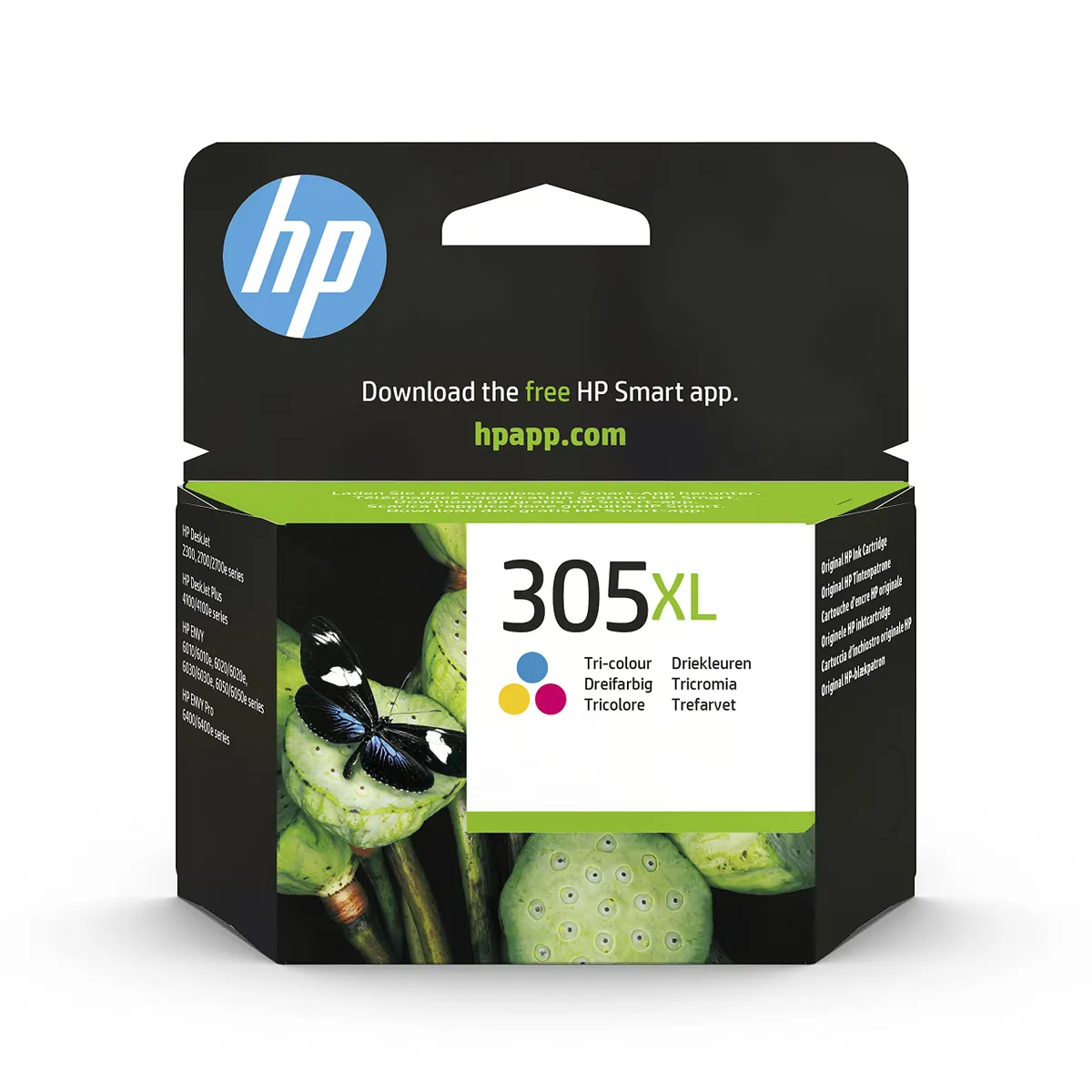 HP 305XL Tri-Colour High Yield Original Ink Cartridge (3YM63AE) for DeskJet ENVY