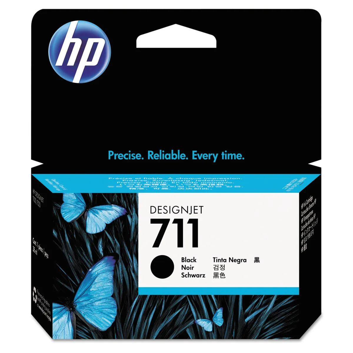 HP 711 CZ129A Genuine Black Ink Cartridge for DesignJet T120 T520 38ml ePrinter