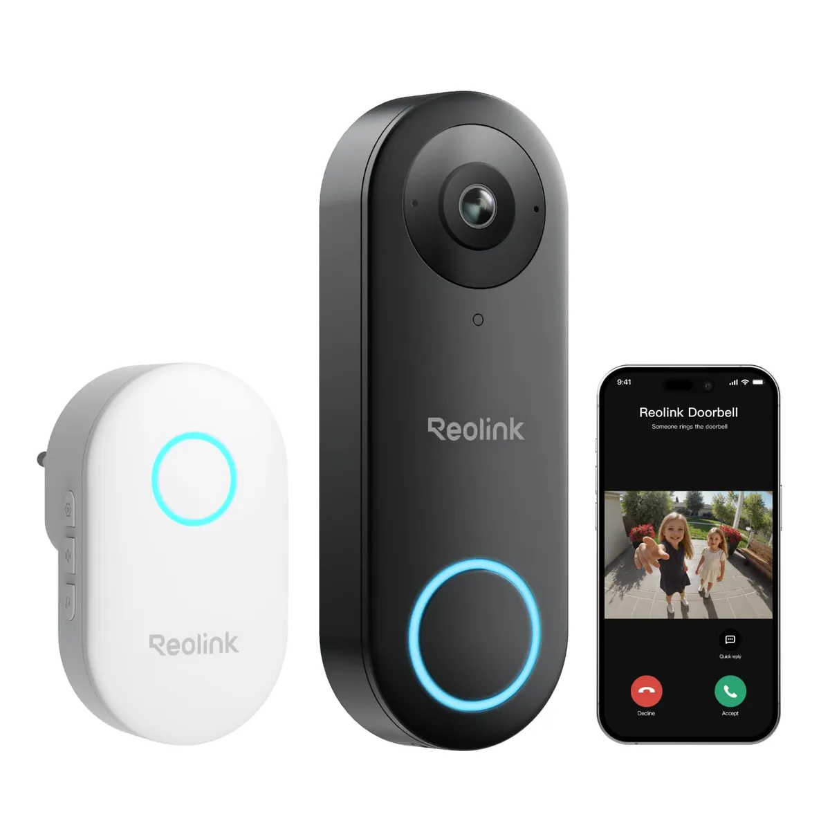 Reolink Wired Video Doorbell, 2K+ 5MP Smart Doorbell Camera with Chime New