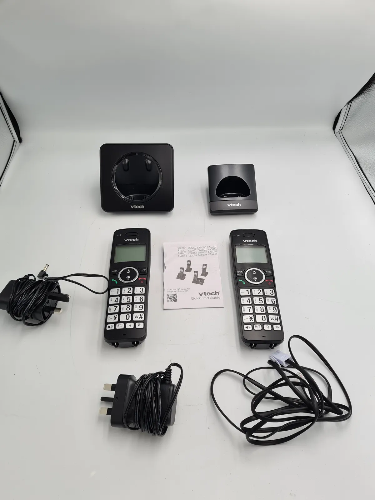 VTech EA5001 DECT Cordless Landline Phone 2-Handset Nuisance Call Blocker