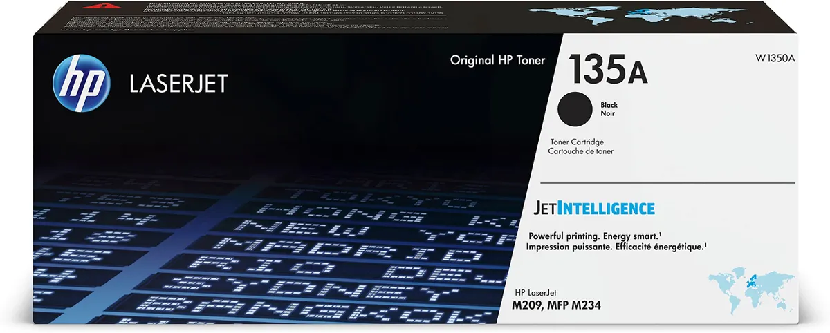 HP W1350A 135A Original LaserJet Toner Cartridge, Black, Single Pack, Standard