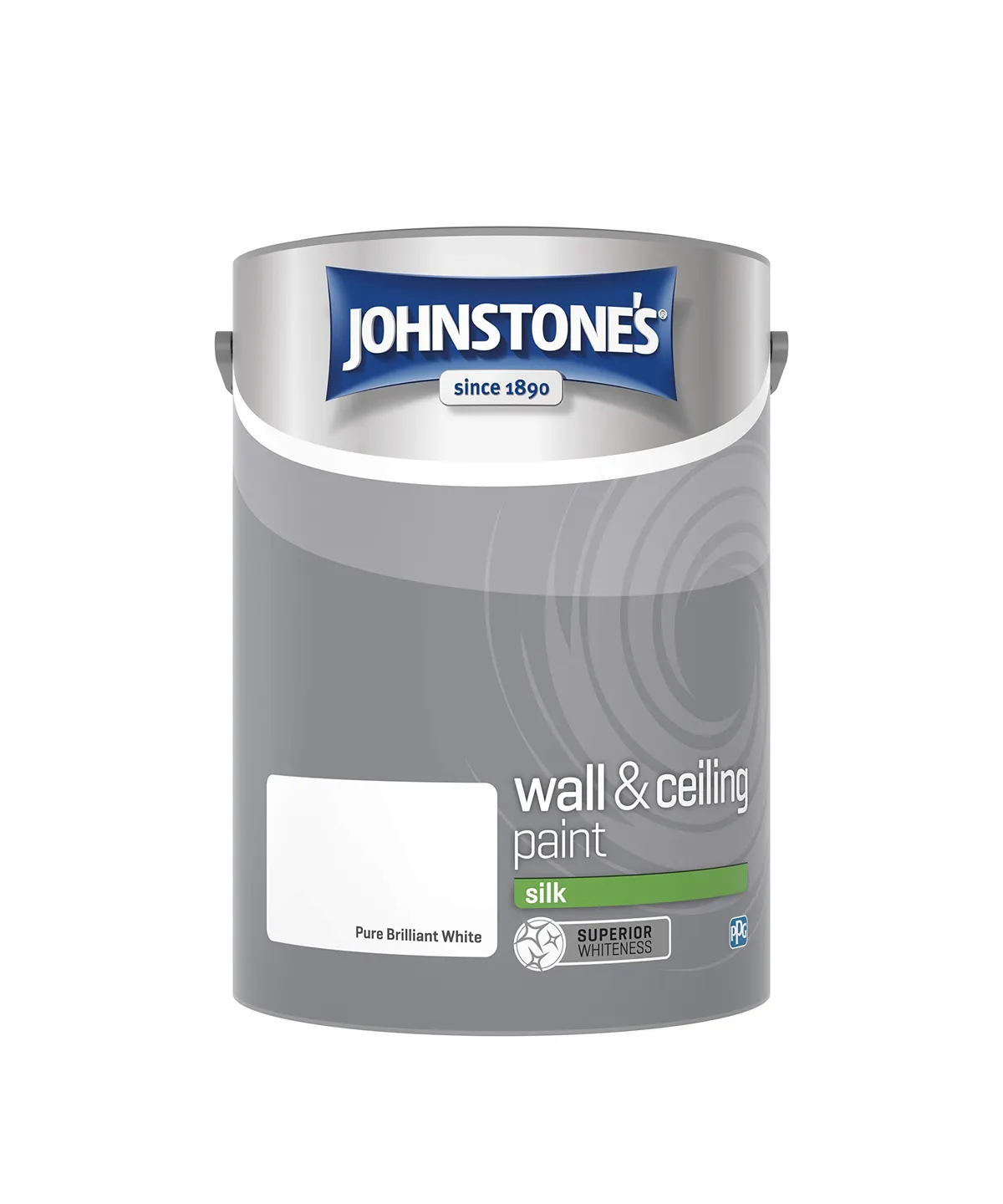 Johnstone's - Silk Wall & Ceiling Paint - Pure Brilliant White - 5L