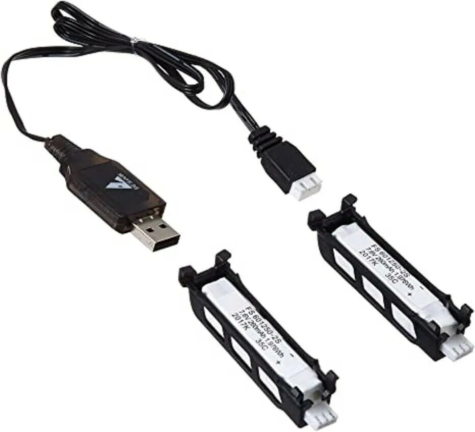 NEW Fatshark 101 Battery Kit USB Charger FSV1819 RC Racing Drone Quadcopter FPV