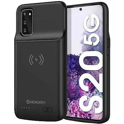 NEWDERY 4800mAh Battery Case for Samsung Galaxy S20 5G - Qi Wireless Charging