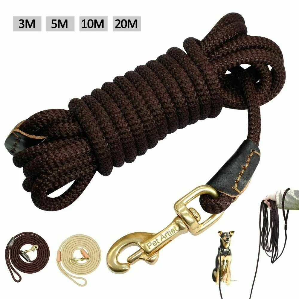 2 x Extra Long Dog & Horse Lunge Training Tracking Leash Lead Recall (5 Metre)