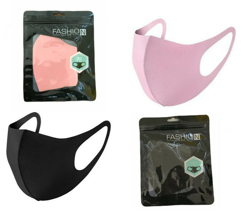 3 x Fashion Mask Washable Unisex Cloth Face Cover for Adults Grey