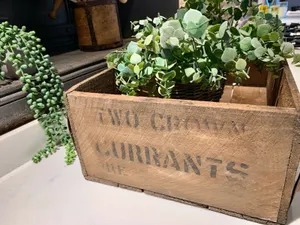 Large Australian ANTIQUE Advertising Box Crate | Mildura Dried Fruit - Currants