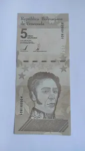 2 x Venezuela 5 Bolivares 2021 New Unc. Bolivar Soberano Rare Banknotes