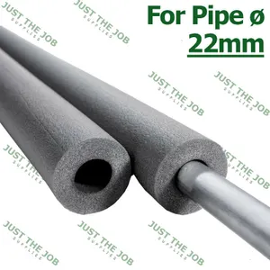 10m x 22-25mm Climaflex Pipe Insulation Foam Lagging Wrap Copper Plastic