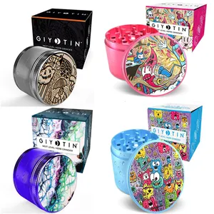 METAL GRINDER 4 PART NON STICK GRINDER 4 LAYER SHREDDER 56MM PINK