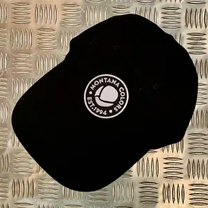 MTN Polo Cap - Est.1994 by Montana Colors - Black with Black & White Logo Detail