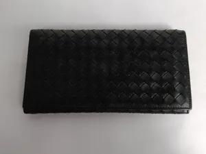 Bottega Veneta Black Leather Ladies Wallet Purse Pre-ownedGenuine Luxury