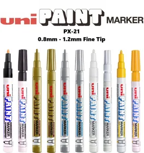 Uni Paint Marker Pen Fine PX-21 0.8mm-1.2mm Oil Based Permanent Waterproof Rock