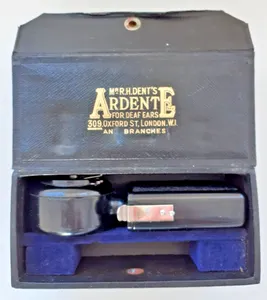 Mr R.H. Dent's Ardente for deaf ears Aurashelle Hearing Instrument Vintage