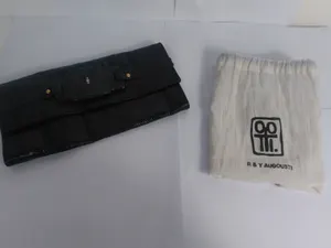 R&Y Augousti Clutch Black Snakeskin & Stingray Bag