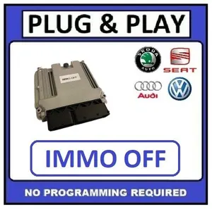 * PLUG & PLAY * AUDI A3 1.9 TDI Engine ECU IMMO OFF - 0281011383 03G906016J