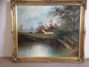 J Marvin Oil On Canvass