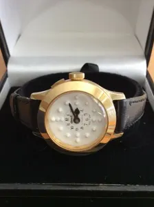 Ingersoll Automatic Ladies Braille Watch Gold Tone Used Model 4125