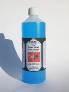 1L Genuine Liberon TOURMALINE Antiquing Fluid Black / 1Litre Patination Fluid