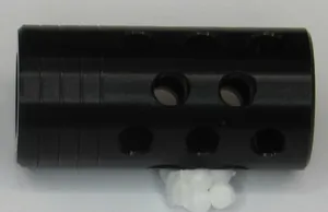 MUZZLE BRAKE 1/2 x 20 tpi UNF BLACK 25MM OD