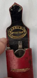 George IV Solid Silver 4 Lense Spectacles A Abraham In Leather Case London 1823