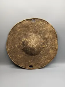 Beja Warrior Animal Hide Shield, Sudan, East African, circa 1900, Rare Example