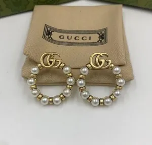 Gucci Double G Pearl Earrings. New. Very Good Condition. Authentic.