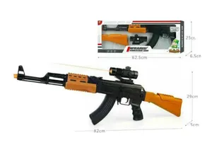 AK-47 GUN LIGHTS FIRING SOUND & VIBRATION GIRLS BOYS TOYS 3+AGES