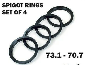 Spigot Rings 73.1 - 70.7 Wheel Hub Centre Rings