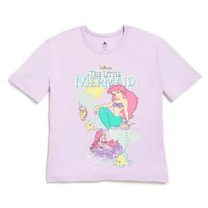 Disney The Little Mermaid Oversized Women's T-Shirt Small Lilac Purple
