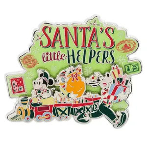 Disney Mickey Mouse Friends Christmas 'Santa's Little Helpers' LE Mini Jumbo Pin