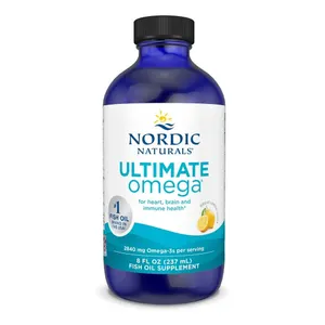 Nordic Naturals Ultimate Omega 2840mg Omega-3 Heart Brain Health Lemon 237ml NEW
