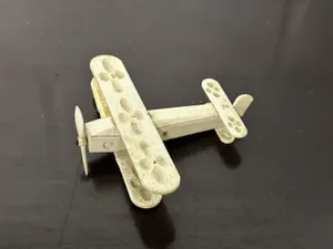 Antique Early 1900’s Prisoner Of War Handmade Bi-Plane Figure