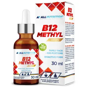 All Nutrition B12 Methyl Drops 30ml Active Form of Vitamin B12 BBE 4/26