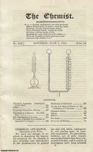 The Chemist Journal Issue No. 13 - June 1824 - Antiquarian Very Good