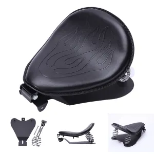 PU Solo Seat w/ Spring Base For Suzuki Boulevard C50 M50 S50 S40 Bobber Custom
