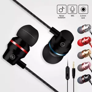 Earphones Wired Headphones In Ear High Definition Deep Bass 3.5mm AUX Jack✅