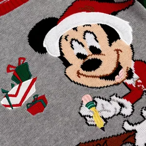 Disney Mickey Mouse Christmas Jumper Kids Age 7-8 Festive Knit ShopDisney New