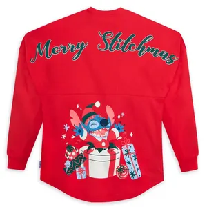 Disney Lilo & Stitch Christmas Spirit Jersey Jumper Sweatshirt XS Adult