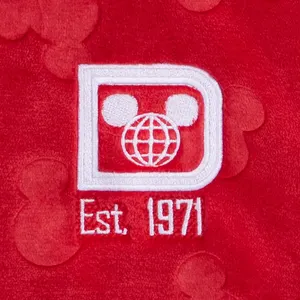 Walt Disney World Mickey Mouse Icon Fluffy Red Spirit Jersey For Adults - Small