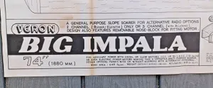 Vintage VERON Big Impala RC Model Airplane Plans/Instructions Original/Excellent