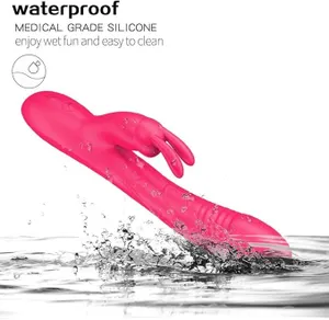 Massager for Women Silicone Medical Grade Pink 10  Modes FastCharging New